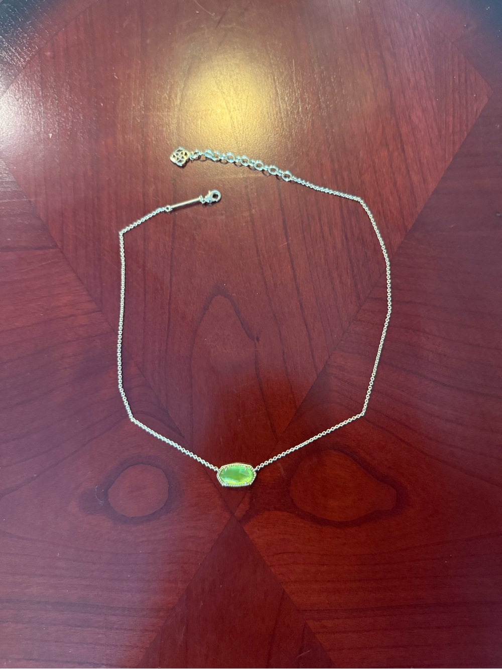 Kendra Scott Peridot Elisa Pendant Necklace